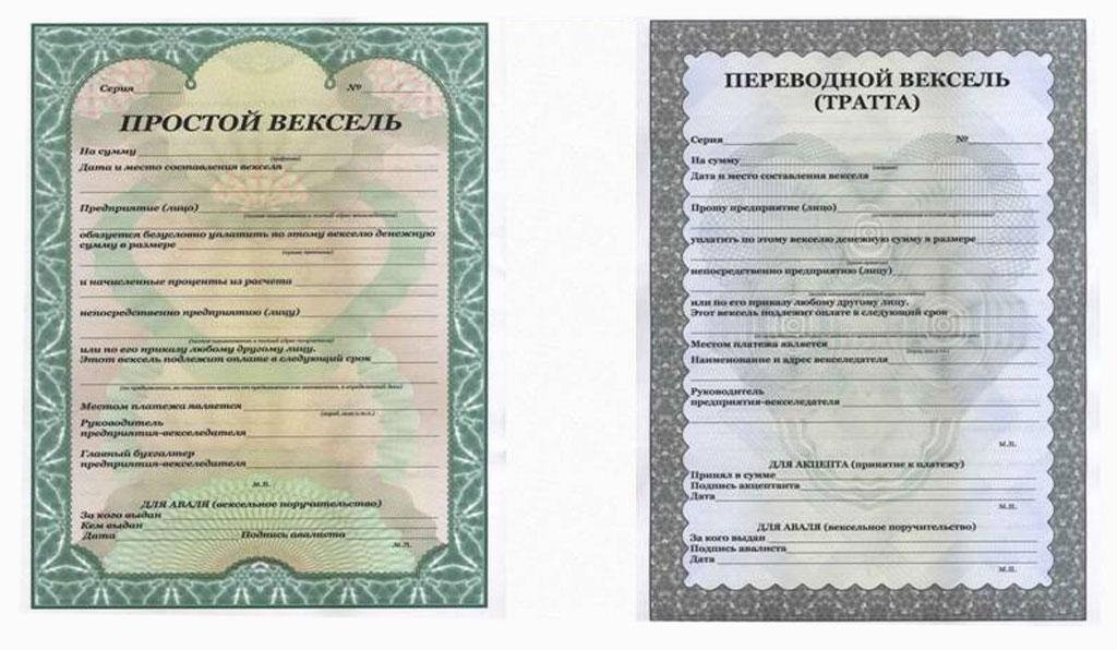 Шпаргалка по реквизитам векселя