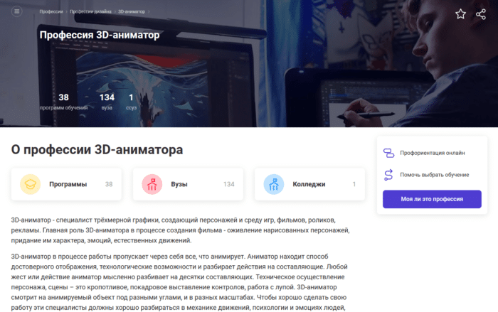 Университеты и программы обучения 3D-аниматоров